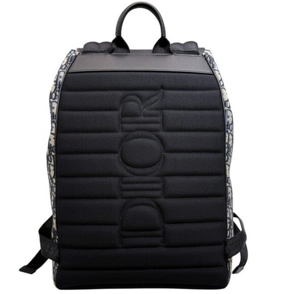 Christian Dior Backpack Saddle Black Beige Navy main image 7